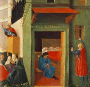 Fra Angelico Giving Dowry to Three Poor Girls oil